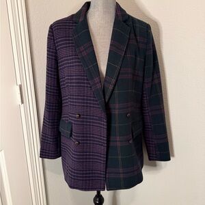 Sam Edelman Plaid Womens Blazer | S | NWT